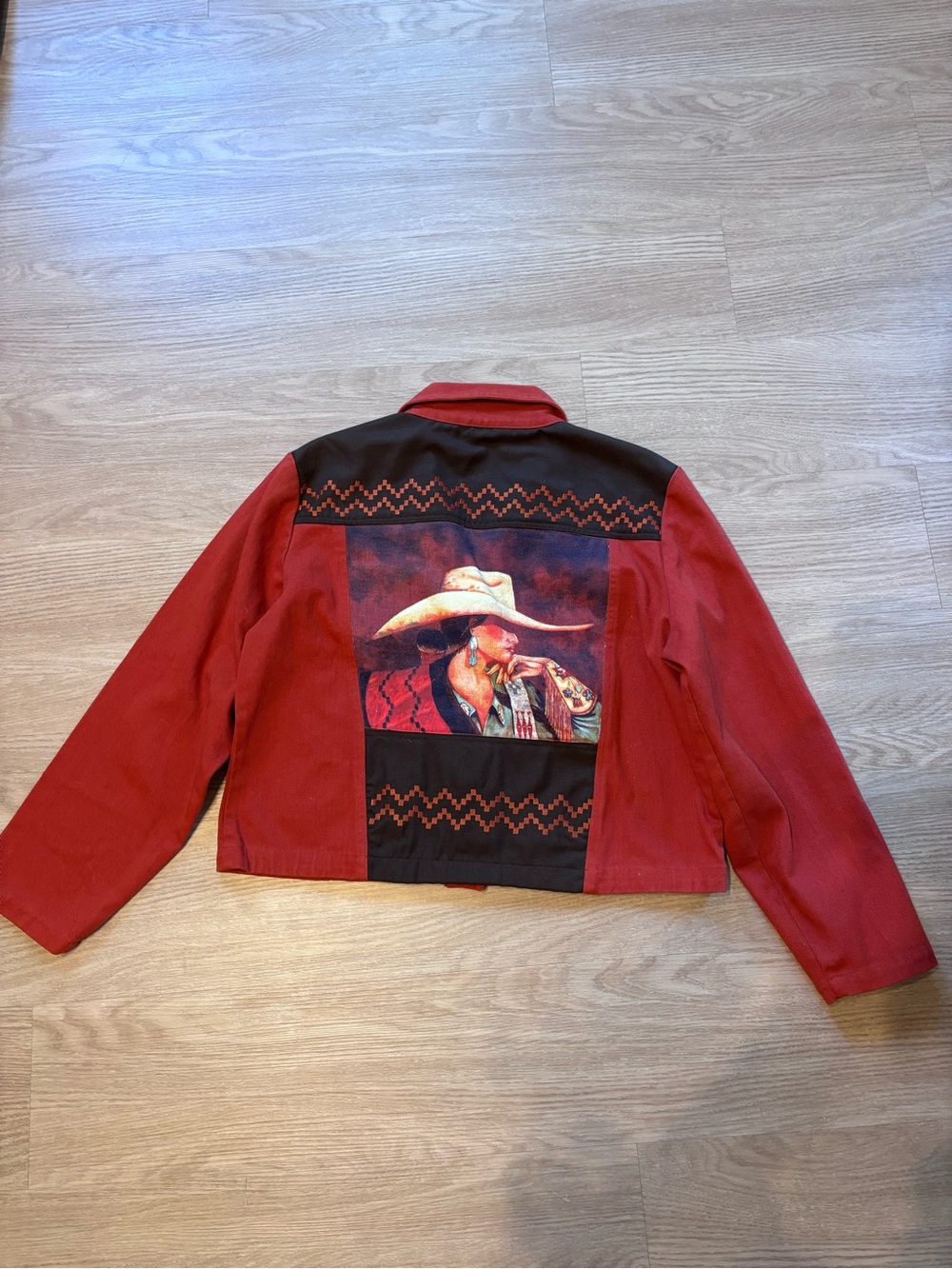 VTG Doreman Burns Women’s XL Gordon James Denim Jacket Western Rodeo Cowgirl